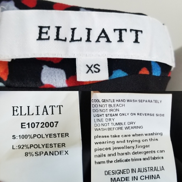 Elliatt Donna Party Faux Wrap Mini Dress in Multi-Color Floral Print Size XS - Picture 11 of 12